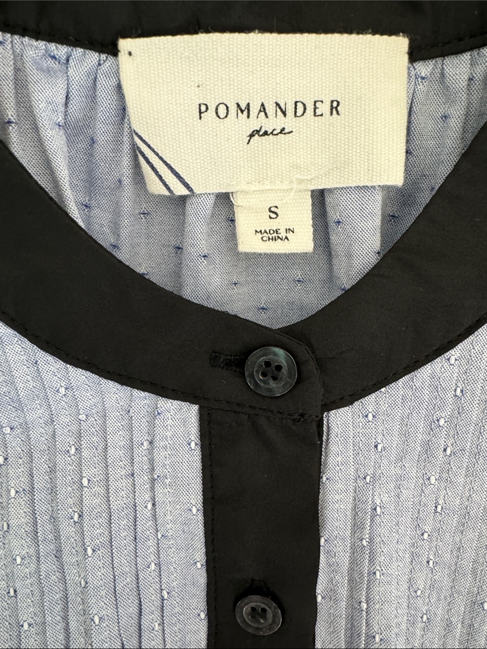 Pomander Place Blue Puff Sleeve Mini Dress Size: S - Picture 5 of 5
